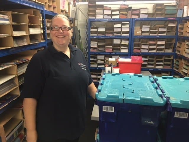 Penny inside store room